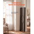 Paravan pliabil de interior, 4 x panouri, Lemn, Inaltime 170 cm, Maro inchis