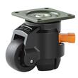 Set 4 roti pivotante cu inaltime reglabila, 2", max 125 kg / roata, ABS si Otel