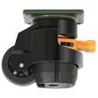 Set 4 roti pivotante cu inaltime reglabila, 2", max 125 kg / roata, ABS si Otel