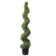 Set 2 plante artificiale spirala, Inaltime 152.4 cm, Verde, PE si Otel carbon