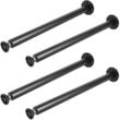 Set 4 picioare pentru mese, Vivatechnix, Inaltime 71 cm, capacitate 544 kg, Otel, Negru
