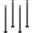 Set 4 picioare pentru mese, Vivatechnix, Inaltime 71 cm, capacitate 544 kg, Otel, Negru