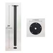 Set 4 picioare pentru mese, Vivatechnix, Inaltime 71 cm, capacitate 544 kg, Otel, Negru