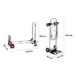 Carucior marfa 2 in 1, Capacitate max 181 kg, Greutate 8 Kg, Aluminiu, Pliabil, 384 x 1075 x 867 mm
