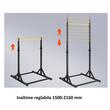 Aparat pentru tractiuni, Inaltime reglabila 150 – 216 cm, Greutate max 150 Kg, 1150 x 1260 x 2220 mm