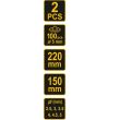 Set 2 clesti pentru perforat si capsat Vorel 43603, inclus capse