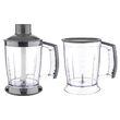 Blender de mana Brown 4 IN 1, putere 1200W, 2 viteze, cutite inox