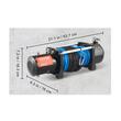 Troliu electric cu franghie sintetica, 12V, capacitate 3629 kg, Lungime cablu 20 m, Telecomanda WiFi, IP67