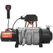 Troliu electric cu cablu otel, 12V DC, capacitate 8165 kg, Lungime cablu 20 m, Telecomanda WiFi, IP67