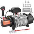 Troliu electric cu cablu otel, 12V DC, capacitate 8165 kg, Lungime cablu 20 m, Telecomanda WiFi, IP67