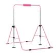 Bara gimnastica pliabila pentru copii, max 68 kg, Inaltime reglabila 914-1321 mm, Roz