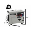 Generator de curent Diesel, Trifazat, Silent, Automatizare inclusa ATS, AVR, 6.3/5.8 kW, Rezervor 12.7 l