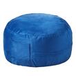 Fotoliu puf rotund, 890 x 890 x 560 mm, Husa detasabila si lavabila, Albastru