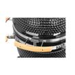 Grill Strend Pro Kamado, Ceramica si Inox, diametru 46.7 cm, inaltime gratar 91 cm, Negru, 130x73x122 cm