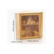 Cutie de colt pentru paine, 320x320x425 mm, Lemn bambus