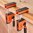 Set 2 x Cleme de fixare pentru lemn, deschidere F de 76.2 cm, limita de sarcina 680 kg, Otel