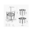 Presa manuala pentru struguri si fructe moi, Capacitate 12 l, Inox, 370x355x665 mm