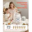 Aparat de preparat inghetata 4in1, carcasa ABS, Capacitate 1 l, 150 W, Compresor incorporat