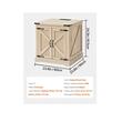 Masuta de cafea, MDF/Rattan artificial, 600 x 600 x 615 mm, Maro, 2 x priza USB
