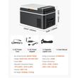 Frigider auto cu compresor, 22 l, 1 x zona racire, 12/24 V DC, 110-240 V AC, Bluetooth, 45W, 623 x 378 x 325 mm, Ecran tactil