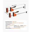 Set 2 x Cleme de fixare pentru lemn, deschidere F de 76.2 cm, limita de sarcina 680 kg, Otel