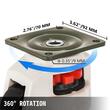 Set 4 roti pivotante cu inaltime reglabila, 2.5", max 500 kg / roata, ABS si Otel