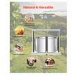 Presa manuala pentru struguri si fructe moi, Capacitate 12 l, Inox, 370x355x665 mm