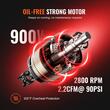 Compresor portabil fara ulei silentios, 900 W, 62 l/min, 8 Bar, Capacitate rezervor 18 l