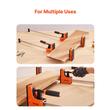 Set 2 x Cleme de fixare pentru lemn, deschidere F de 76.2 cm, limita de sarcina 680 kg, Otel