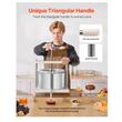 Presa manuala pentru struguri si fructe moi, Capacitate 12 l, Inox, 370x355x665 mm