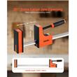 Set 2 x Cleme de fixare pentru lemn, deschidere F de 76.2 cm, limita de sarcina 680 kg, Otel