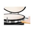 Grill Strend Pro Kamado, Ceramica si Inox, diametru 46.7 cm, inaltime gratar 91 cm, Negru, 130x73x122 cm