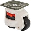 Set 4 roti pivotante cu inaltime reglabila, 2.5", max 500 kg / roata, ABS si Otel