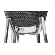 Grill Strend Pro Kamado, Ceramica si Inox, diametru 46.7 cm, inaltime gratar 91 cm, Negru, 130x73x122 cm