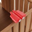 Spatiu joaca multifunctional, Casuta cu topogan si scara, max 150 kg, Lemn cedar, 2320x3100x2690 mm