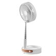 Ventilator cu acumulator, pliabil si extensibil, Inaltime 920 mm, Alb, 7200 mAh, Li-Ion, Telecomanda, 4 viteze