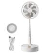 Ventilator cu acumulator, pliabil si extensibil, Inaltime 920 mm, Alb, 7200 mAh, Li-Ion, Telecomanda, 4 viteze
