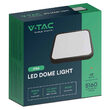 Plafoniera led patrata pentru exterior/interior, 48 W, lumina naturala 4000K, 5160 lm, dimensiune 420 x 420 x 65 mm, IP44, Negru