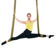 Hamac pentru yoga, dimensiuni 4 x 2.8 m, capacitate 1000 kg, 100 g/m², Auriu