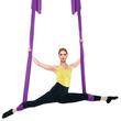 Hamac pentru yoga, dimensiuni 8 x 2.8 m, capacitate 1000 kg, 100 g/m², Violet, accesorii prindere