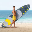 Paddleboard gonflabil, Rebel Active, dimensiuni 350x80x15 cm, Aripa centrala detasabila, glisabila