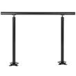 Balustrada pentru 1-3 trepte exterioare, Negru, Aluminiu, Lungime 91 cm, Unghi reglabil