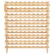 Raft pentru 72 de sticle de vin, Vivatechnix Modular, 898 x 250 x 1035 mm, Lemn bambus