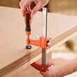 Set 4 x Cleme de fixare pentru lemn, deschidere F de 15,24, 30.48 cm, limita de sarcina 272 kg, Otel/Fonta