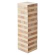Joc de societate din lemn de pin,  Turn asamblabil Tumbling Tower 54 cuburi bej din care 28 de piese marcate pentru Domino