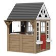 Spatiu joaca multifunctional, Casuta cu bucatarie, Lemn cedar, 1403x1260x1660 mm