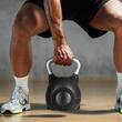 Gantera Kettlebell cu reglarea greutatii 7 niveluri (1,5, 3, 4,5, 6, 7,5, 9, 10 kg), ABS si aluminiu turnat sub presiune