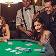 Masa de poker pliabila, Hexagon, 8 jucatori, sine captusite, suporturi pentru pahare din otel inoxidabil, 1260 x 1260 x 750 mm, Verde/Negru