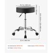 Set 2 x Scaun salon/frizerie/laborator, max 226 kg, rotatie 360 grade, Reglabil inaltime 520-680 mm