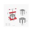 Presa manuala pentru struguri si fructe moi, Capacitate 3 l, Inox, 260x205x560 mm